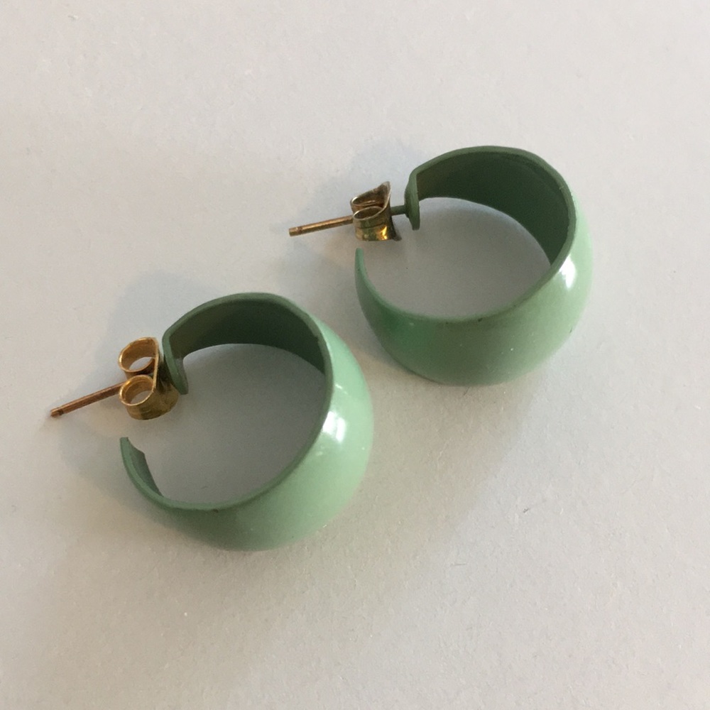 Vintage green earrings
